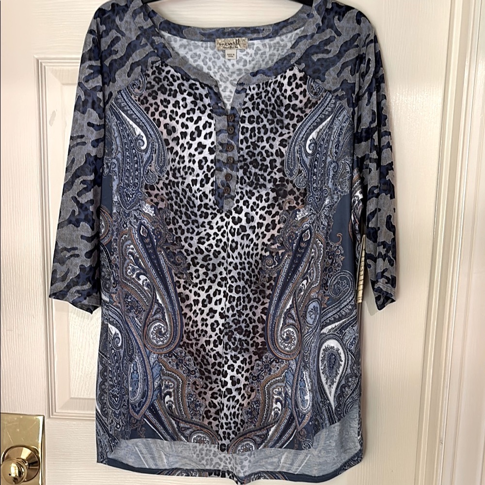 ONE WORLD PAISLEY TUNIC